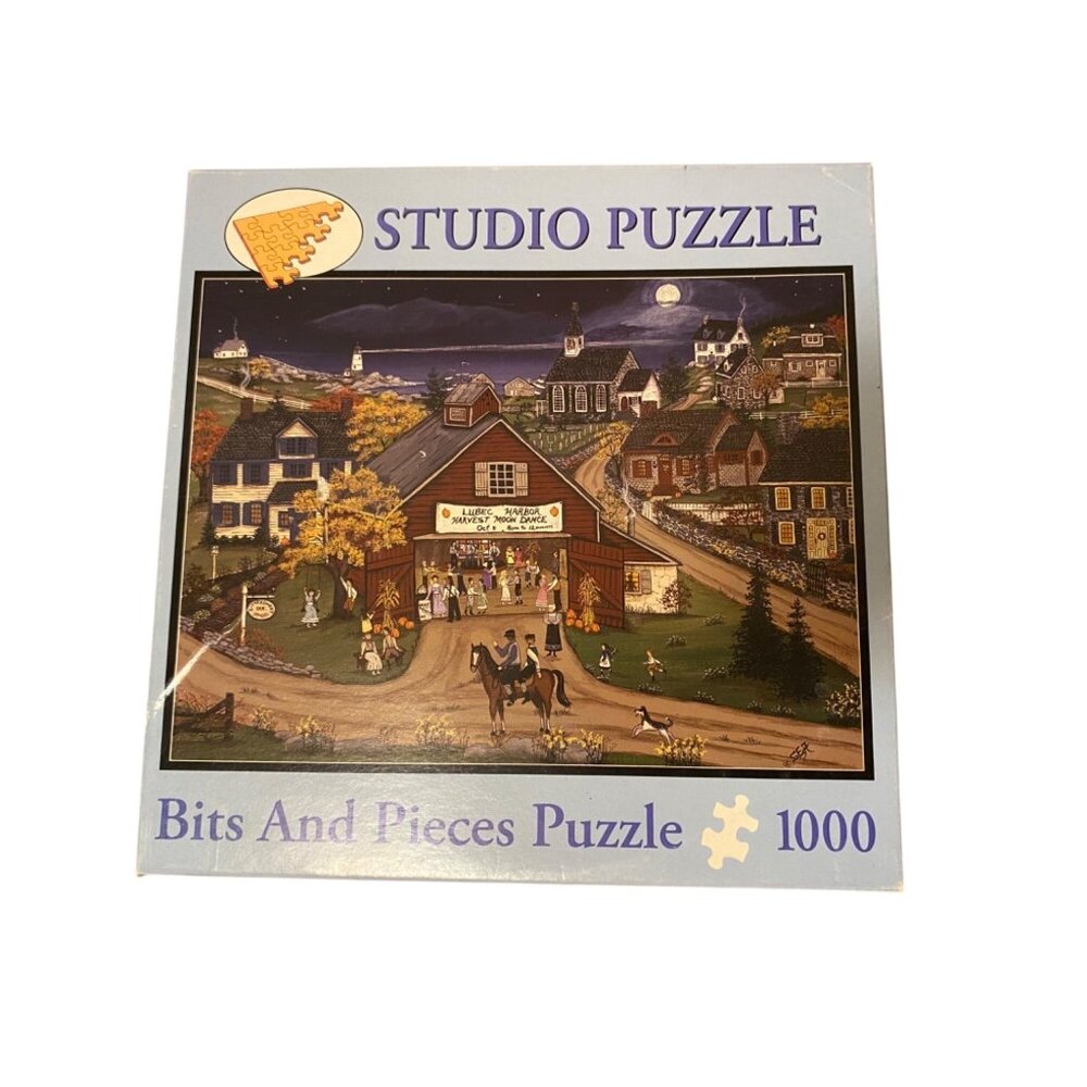 Bits & Pieces Puzzle 1000 Piece Sharon Ascher The Harvest Moon Dance Country‎